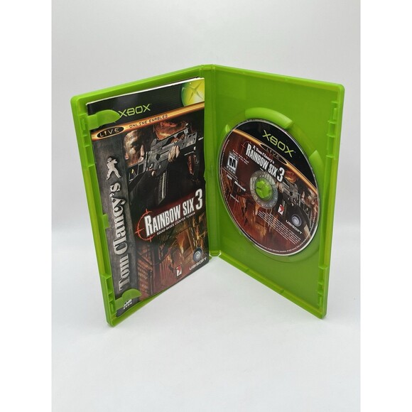 Rainbow Six 3 Microsoft Xbox 2003 Black Label CIB Used TESTED & WORKING - Picture 3 of 6